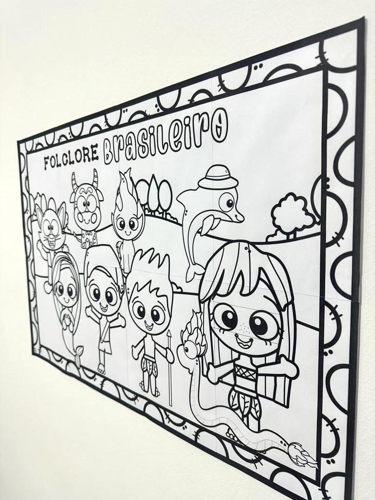 Painel para Colorir Folclore Brasileiro — foto 3