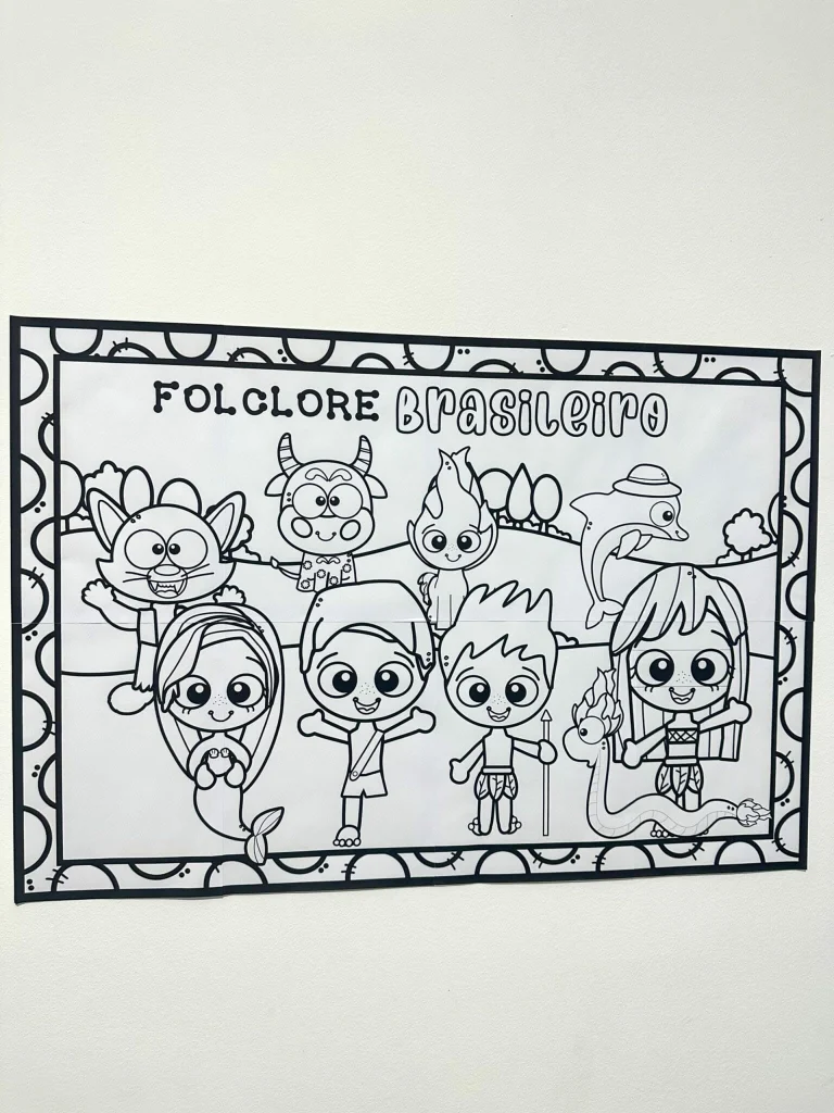 Painel para Colorir Folclore Brasileiro — foto 5