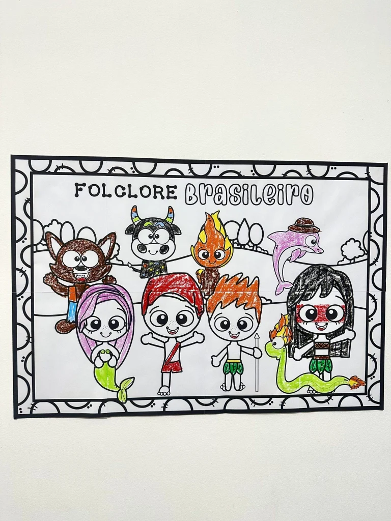 Painel para Colorir Folclore Brasileiro — foto 1