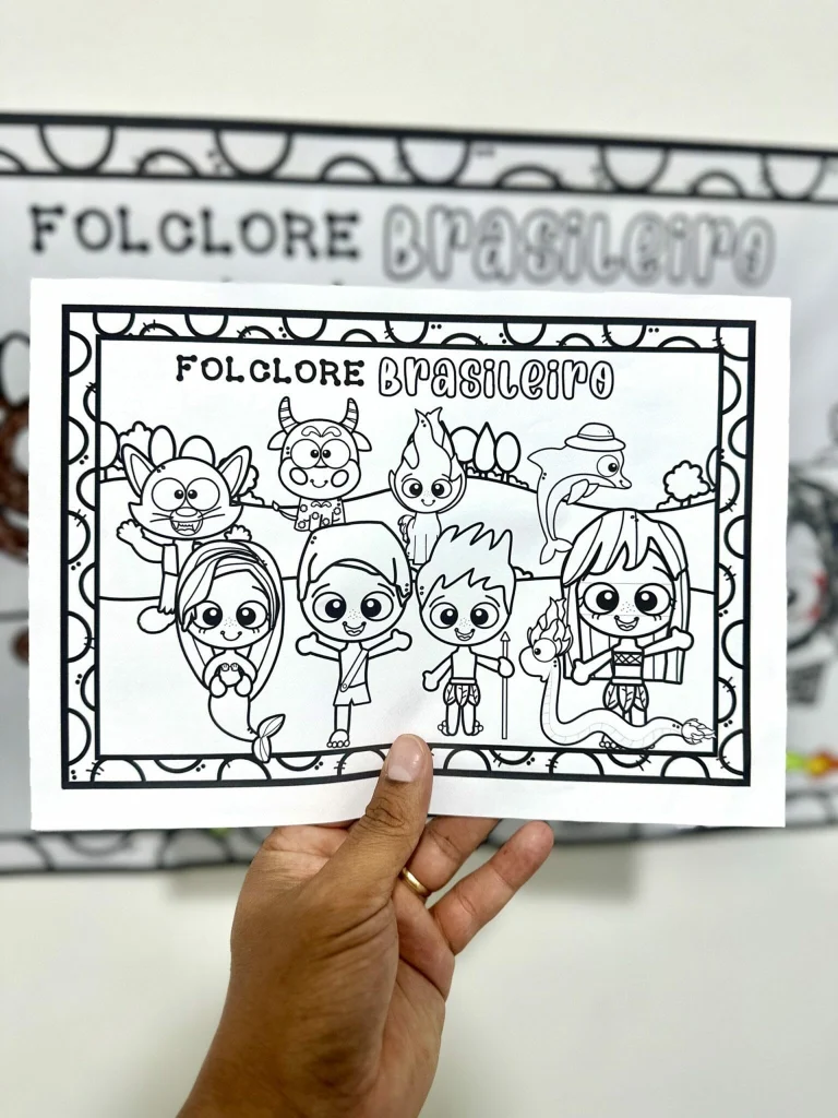 Painel para Colorir Folclore Brasileiro — foto 9