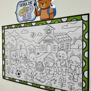 Painel para Colorir – Volta às Aulas - Volta às Aulas