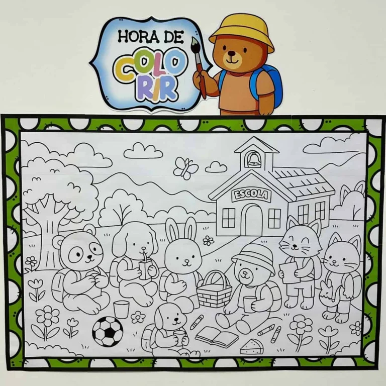 Painel para Colorir Volta às Aulas — foto 1