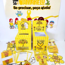 Material educativo sobre Setembro Amarelo para conscientização e prevenção ao suicídio.