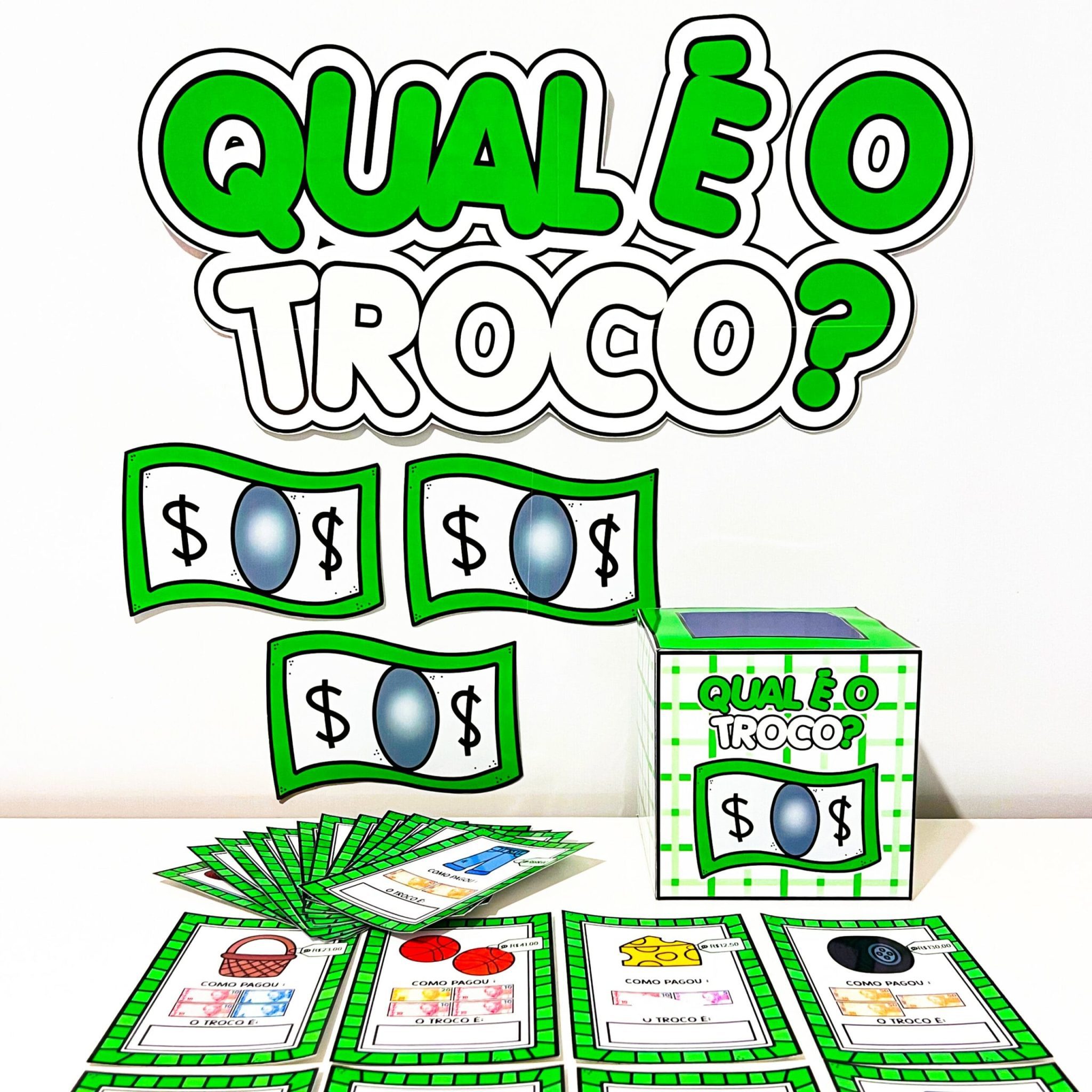 Qual é o troco?