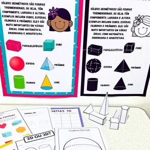Sólidos Geométricos – Cartaz, Figuras e Atividades - Matemática - Pedagogia de Ideias Sólidos Geométricos – Cartaz, Figuras e Atividades - Matemática