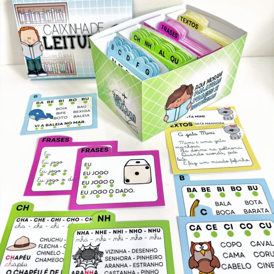 Caixinha de Leitura - Consciência Fonológica - Pedagogia de Ideias Caixinha de Leitura - Consciência Fonológica