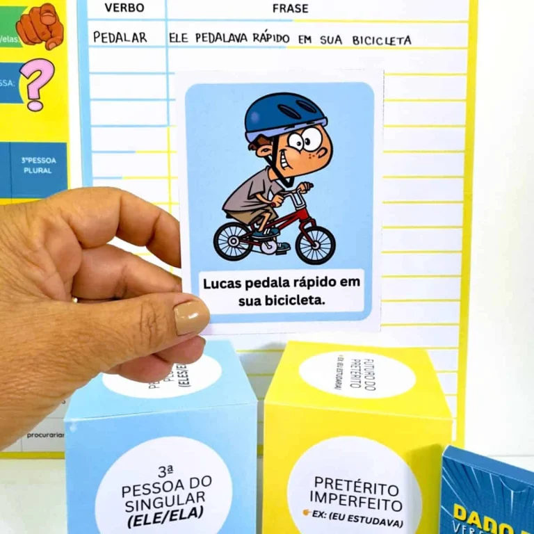 Jogo Dado dos Verbos e 32 Cartas — foto 1