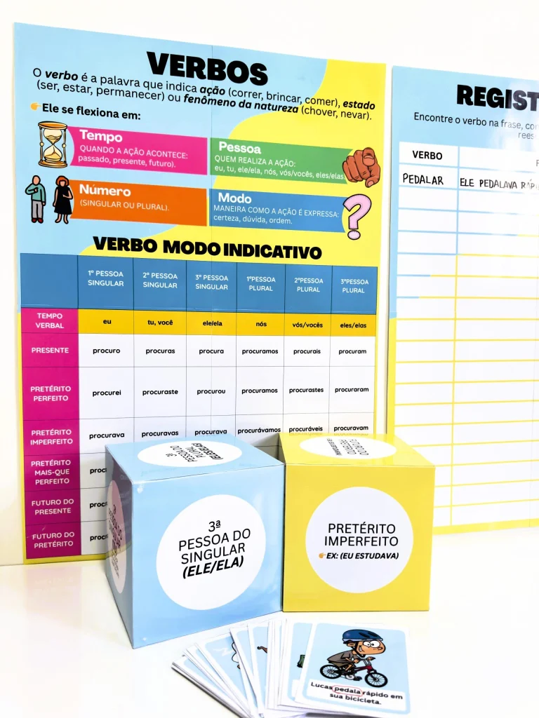 Jogo Dado dos Verbos e 32 Cartas — foto 3