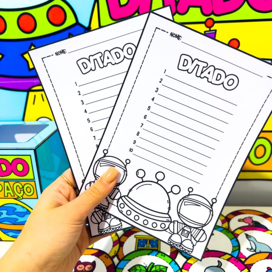 Ditado no Espaço - Leitura e Escrita - Pedagogia de Ideias Ditado no Espaço - Leitura e Escrita