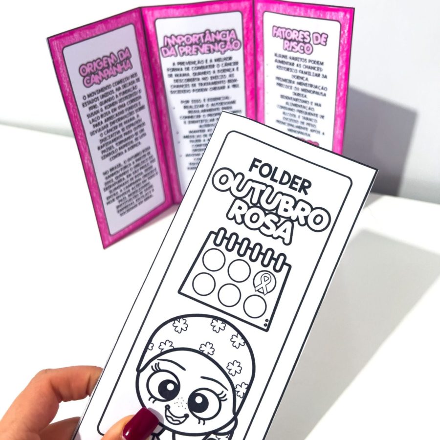 Folder Informativo Outubro Rosa - Outubro Rosa - Pedagogia de Ideias Folder Informativo Outubro Rosa - Outubro Rosa