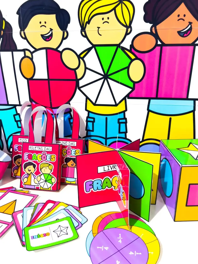 Kit de Frações com Jogos e Painel — foto 3