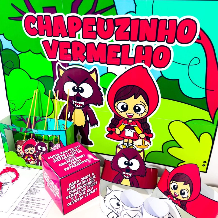 Kit Conto Chapeuzinho Vermelho - Educação Infantil - Pedagogia de Ideias Kit Conto Chapeuzinho Vermelho - Educação Infantil