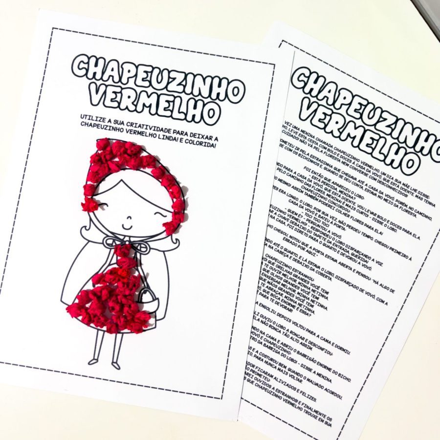 Kit Conto Chapeuzinho Vermelho - Educação Infantil - Pedagogia de Ideias Kit Conto Chapeuzinho Vermelho - Educação Infantil