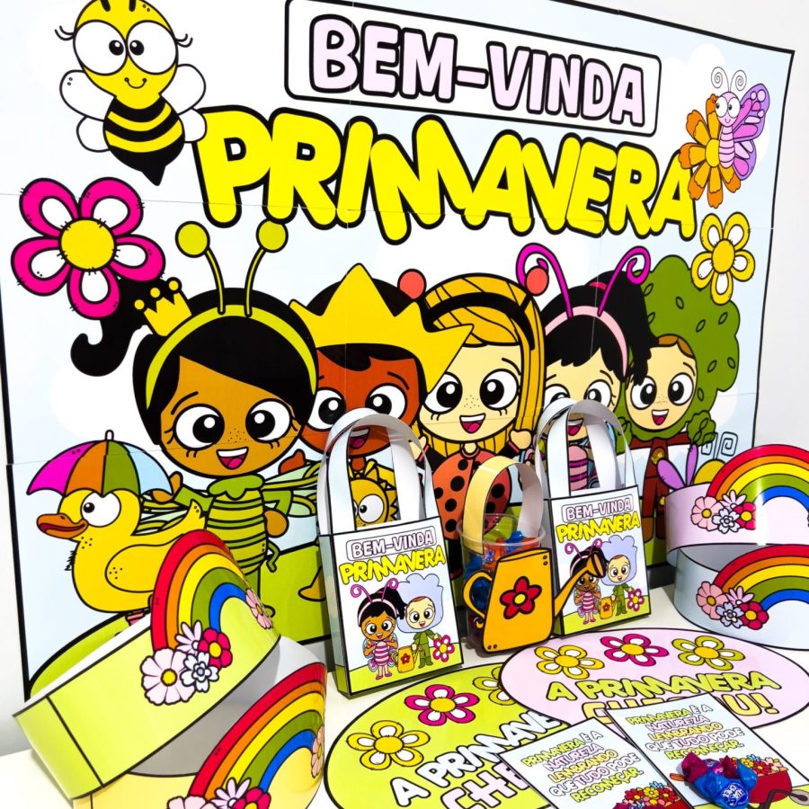Kit Primavera - Painel e Lembrancinhas - Primavera - Pedagogia de Ideias Kit Primavera - Painel e Lembrancinhas - Primavera