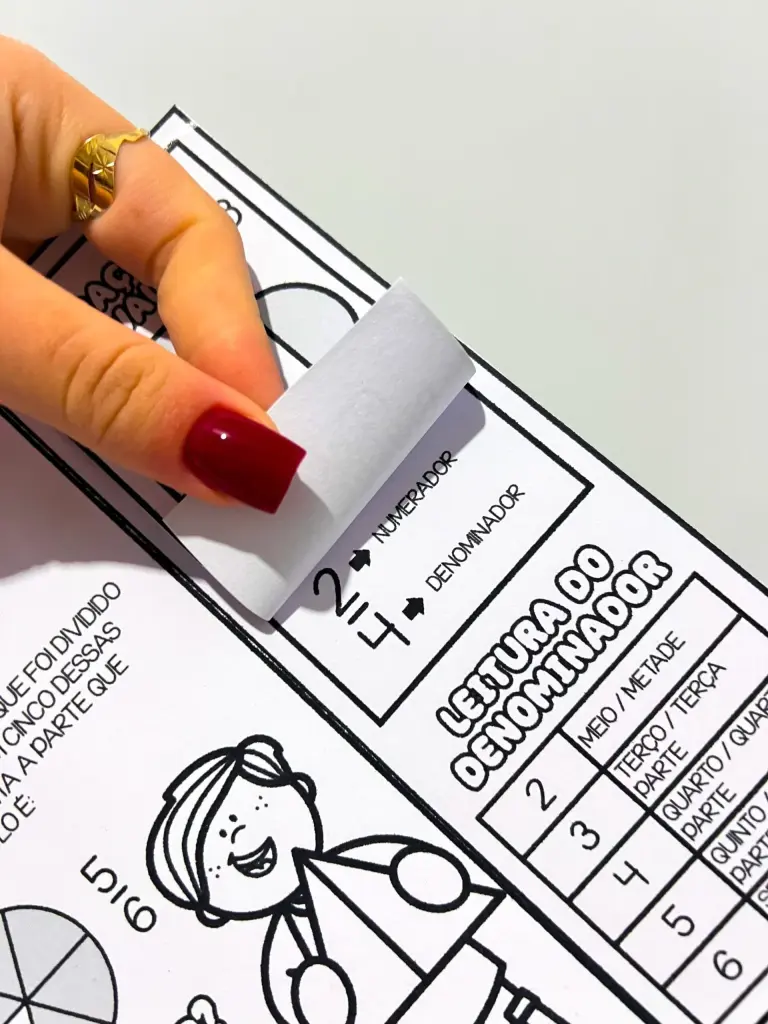 Lapbook de Frações para Colorir — foto 8