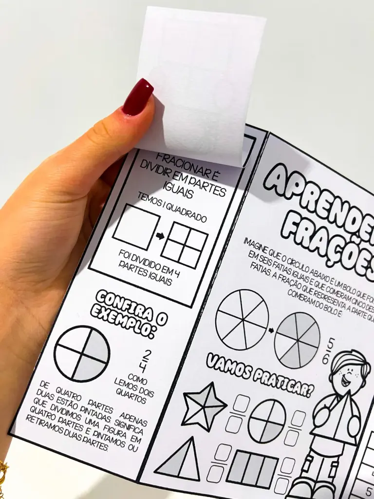 Lapbook de Frações para Colorir — foto 6