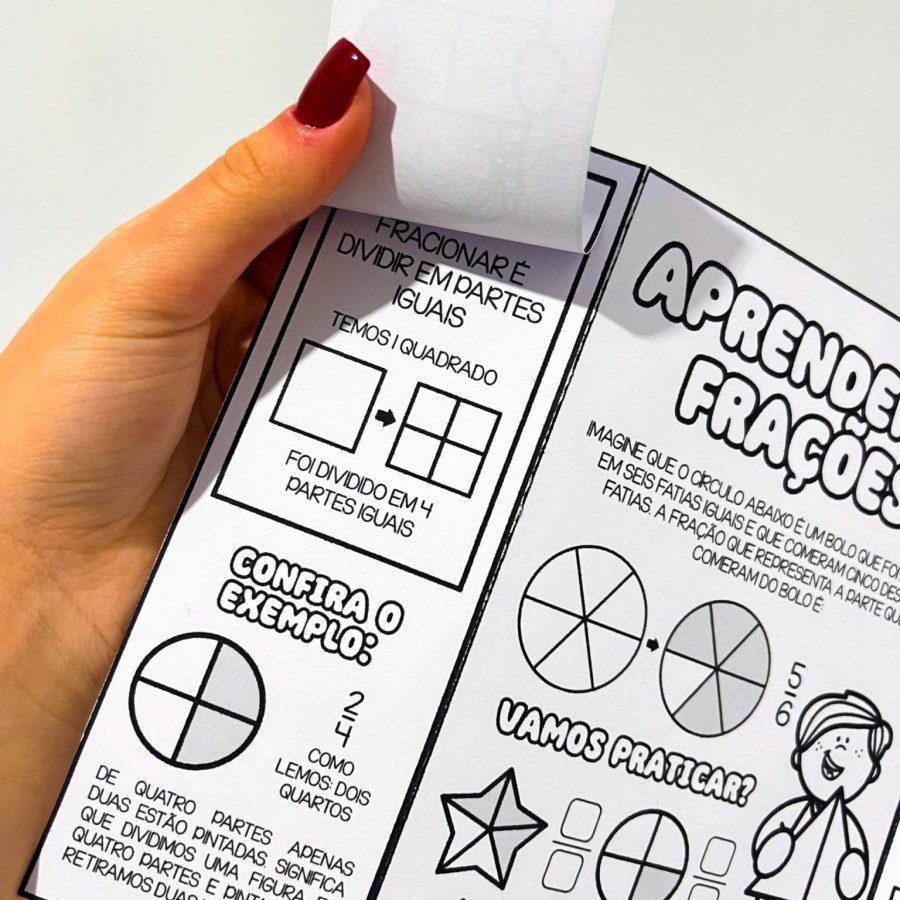 Lapbook Aprendendo Frações Lapbook Aprendendo Frações
