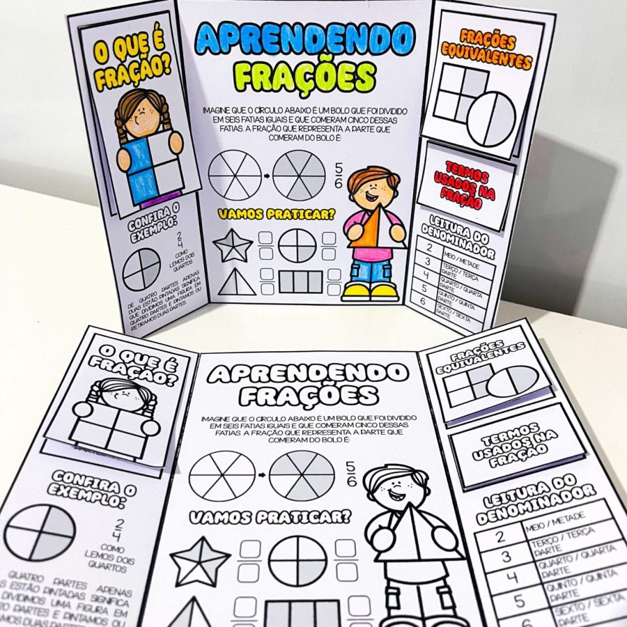 Lapbook Aprendendo Frações Lapbook Aprendendo Frações
