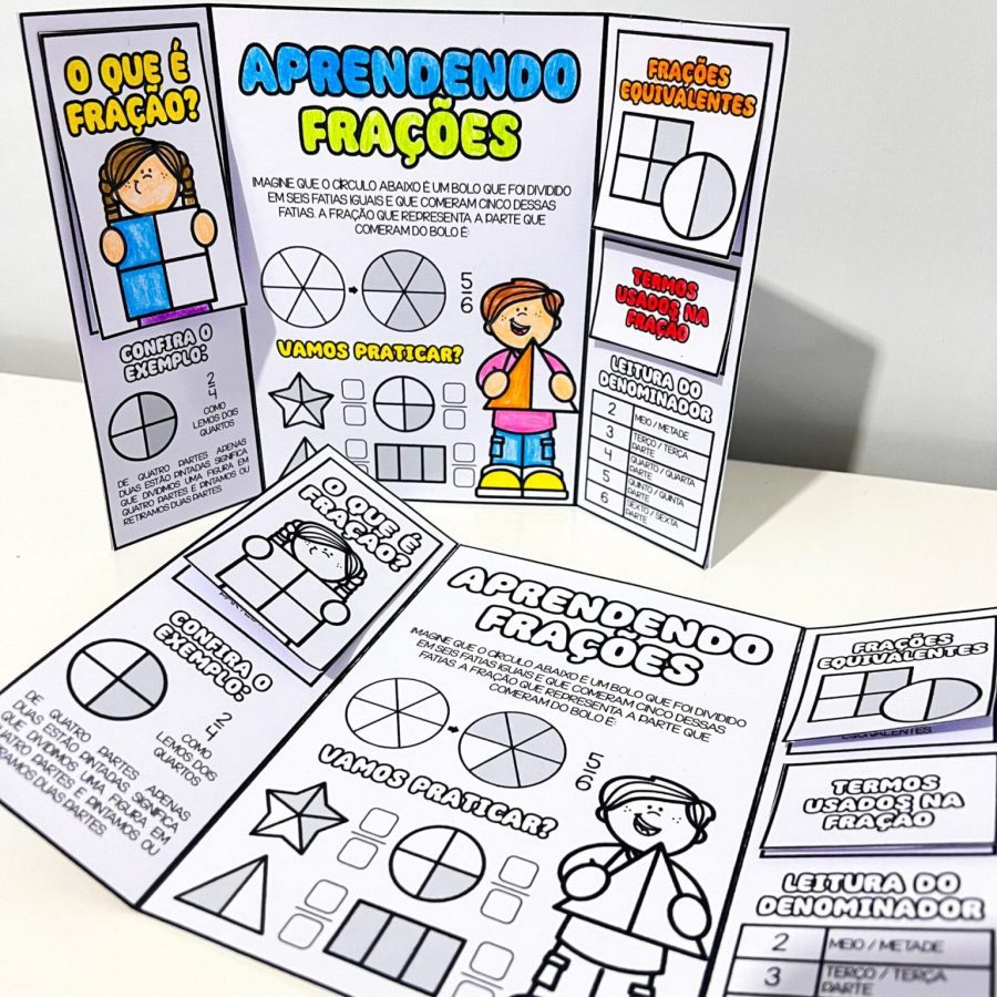 Lapbook Aprendendo Frações Lapbook Aprendendo Frações