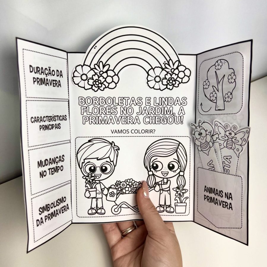 Lapbook da Primavera - Primavera - Pedagogia de Ideias Lapbook da Primavera - Primavera