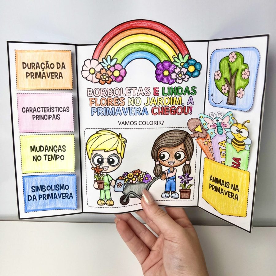 Lapbook da Primavera - Primavera - Pedagogia de Ideias Lapbook da Primavera - Primavera