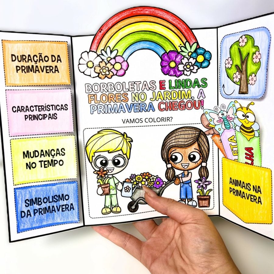 Lapbook da Primavera - Primavera - Pedagogia de Ideias Lapbook da Primavera - Primavera
