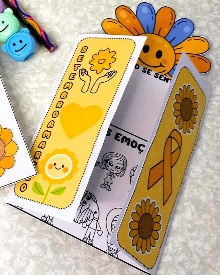 Lapbook Setembro Amarelo Emoções — foto 3