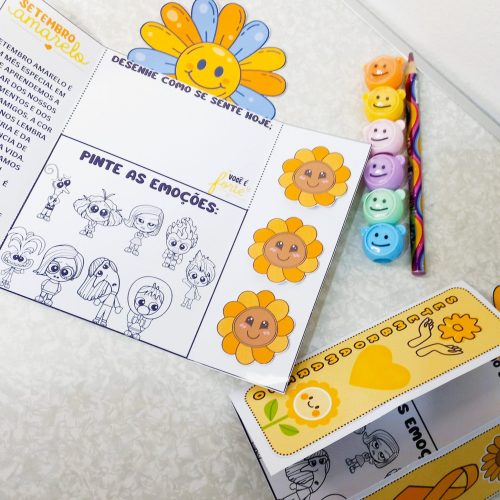 Lapbook Setembro Amarelo - Emoções - Setembro Amarelo
