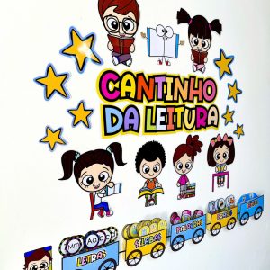 Painel Cantinho da Leitura - Apoio Visual - Pedagogia de Ideias Painel Cantinho da Leitura - Apoio Visual