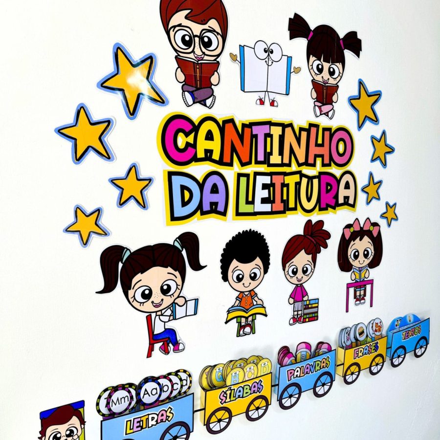 Painel Cantinho da Leitura - Apoio Visual - Pedagogia de Ideias Painel Cantinho da Leitura - Apoio Visual