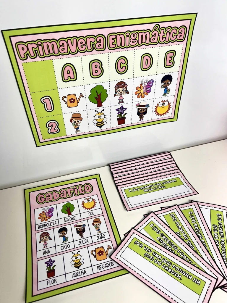 Atividade Primavera Enigmática com 15 Fichas — foto 5