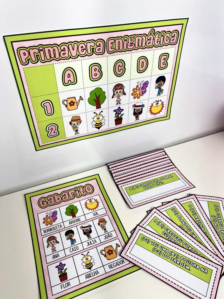 Atividade Primavera Enigmática com 15 Fichas — foto 4