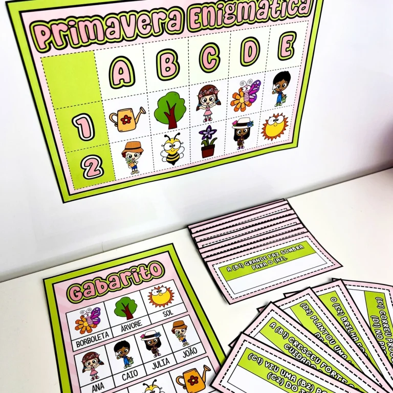Atividade Primavera Enigmática com 15 Fichas — foto 1
