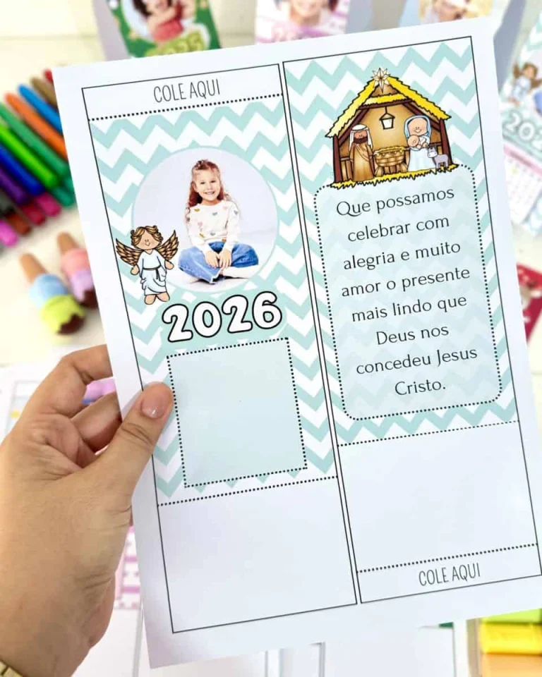 Calendário de Mesa Festivo Personalizável 2026 — foto 10