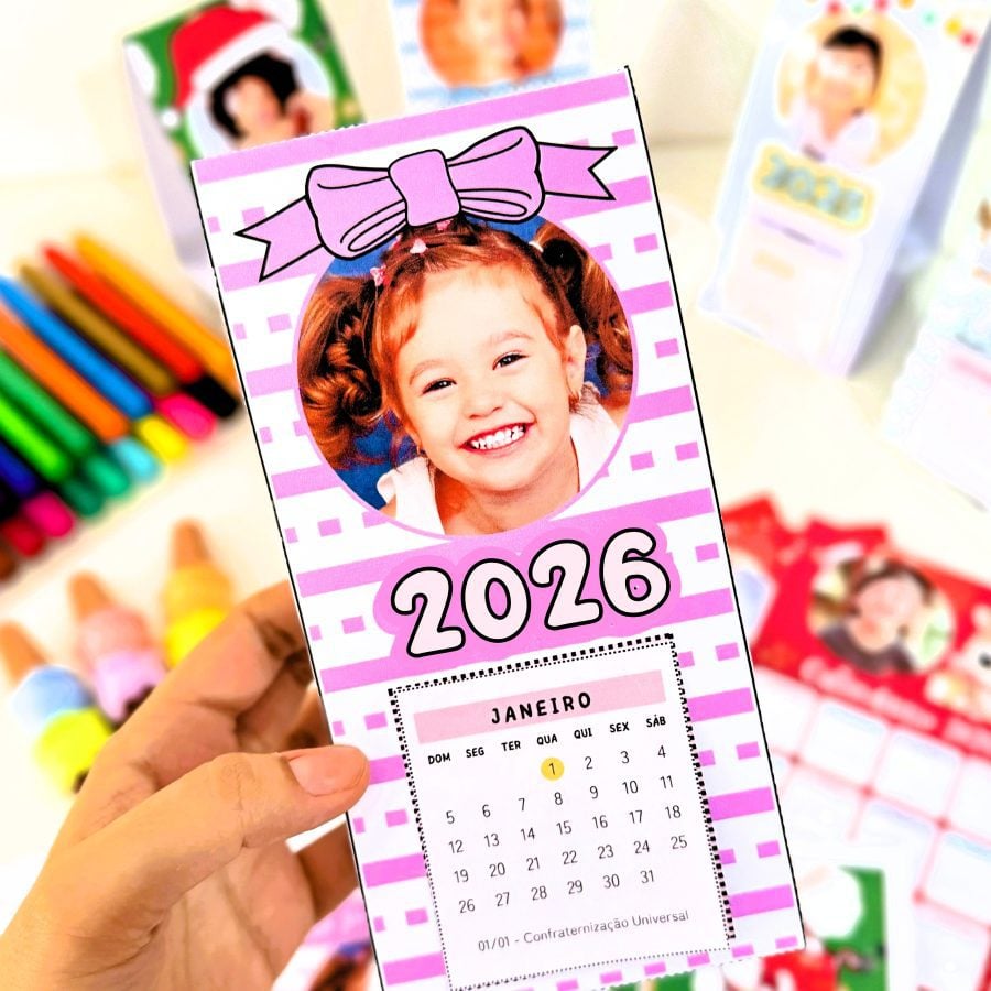 Calendário de Mesa Personalizável – Edição Festiva - Rotina da Sala de Aula - Pedagogia de Ideias Calendário de Mesa Personalizável – Edição Festiva - Rotina da Sala de Aula