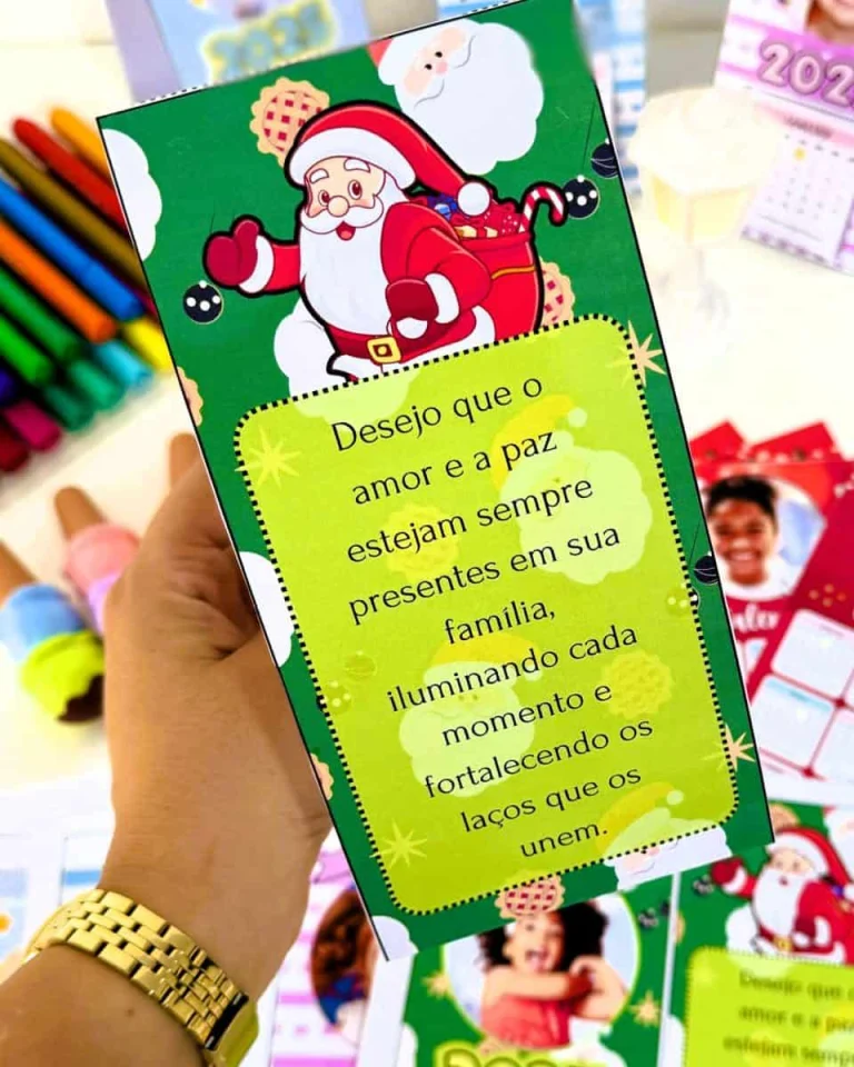 Calendário de Mesa Festivo Personalizável 2026 — foto 5