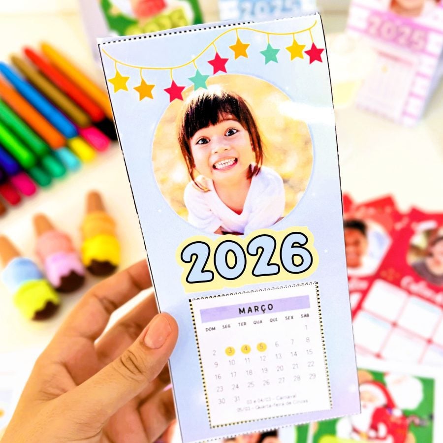 Calendário de Mesa Personalizável – Edição Festiva - Rotina da Sala de Aula - Pedagogia de Ideias Calendário de Mesa Personalizável – Edição Festiva - Rotina da Sala de Aula