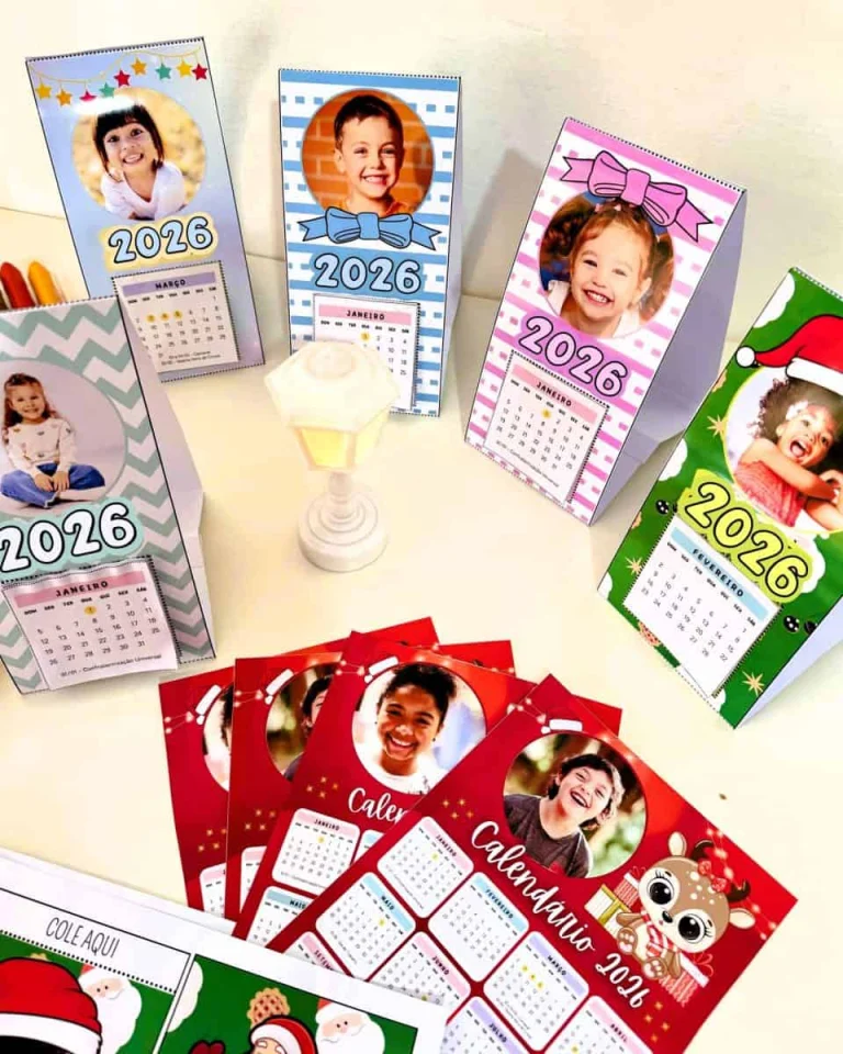 Calendário de Mesa Festivo Personalizável 2026 — foto 7
