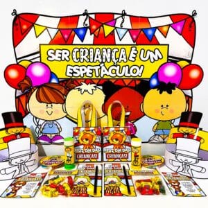Kit Painel e Lembrancinhas Dia das Crianças