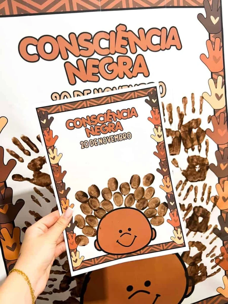 Cartaz Colaborativo Consciência Negra com Mãos — foto 6