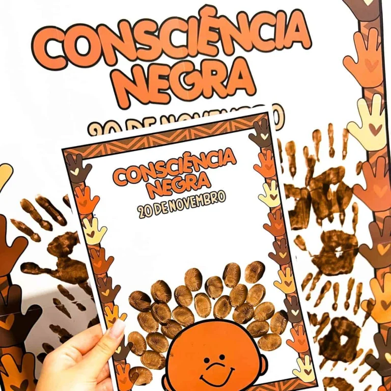 Cartaz Colaborativo Consciência Negra com Mãos — foto 1