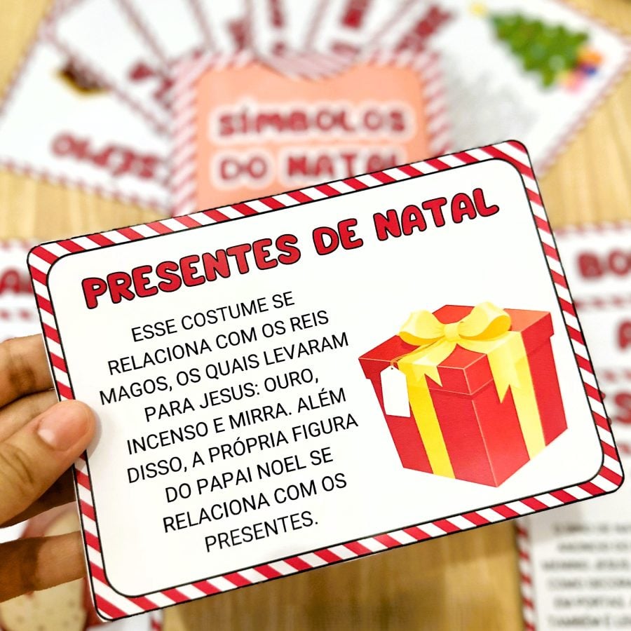 Fichas de Leitura – Símbolos do Natal - Natal - Pedagogia de Ideias Fichas de Leitura – Símbolos do Natal - Natal