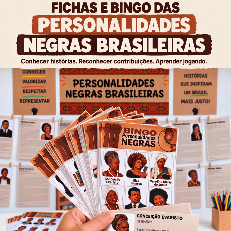 Fichas e Bingo de Personalidades Negras Brasileiras — foto 1