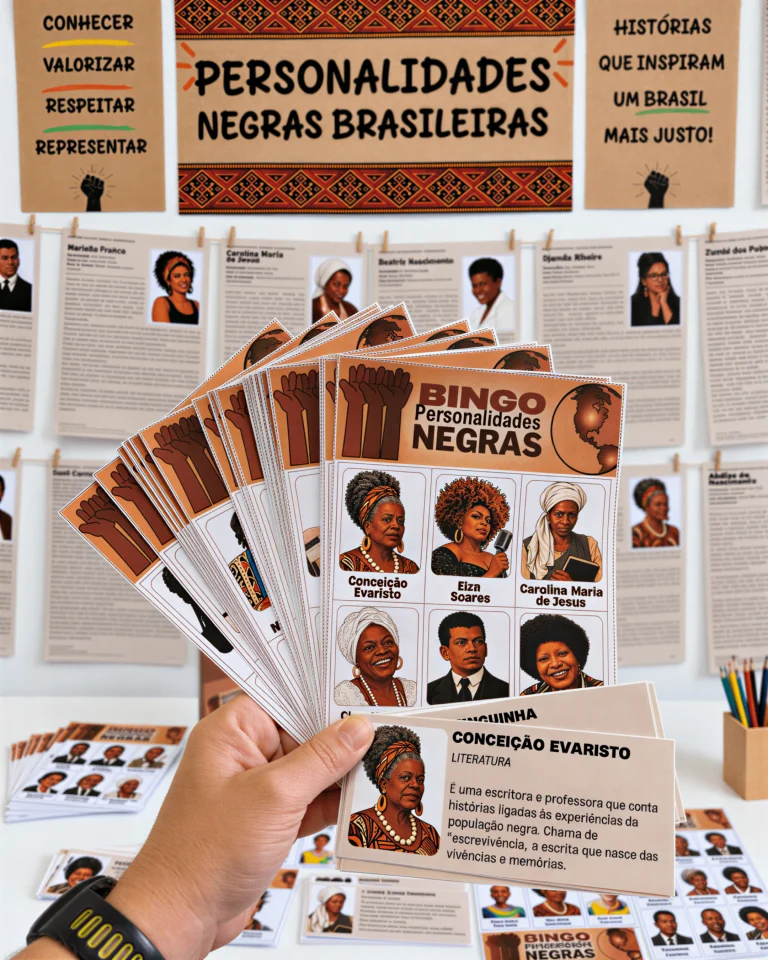 Fichas e Bingo de Personalidades Negras Brasileiras — foto 6