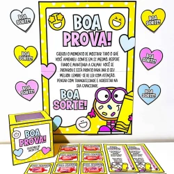 Material de incentivo para estudantes com tema Boa Prova.