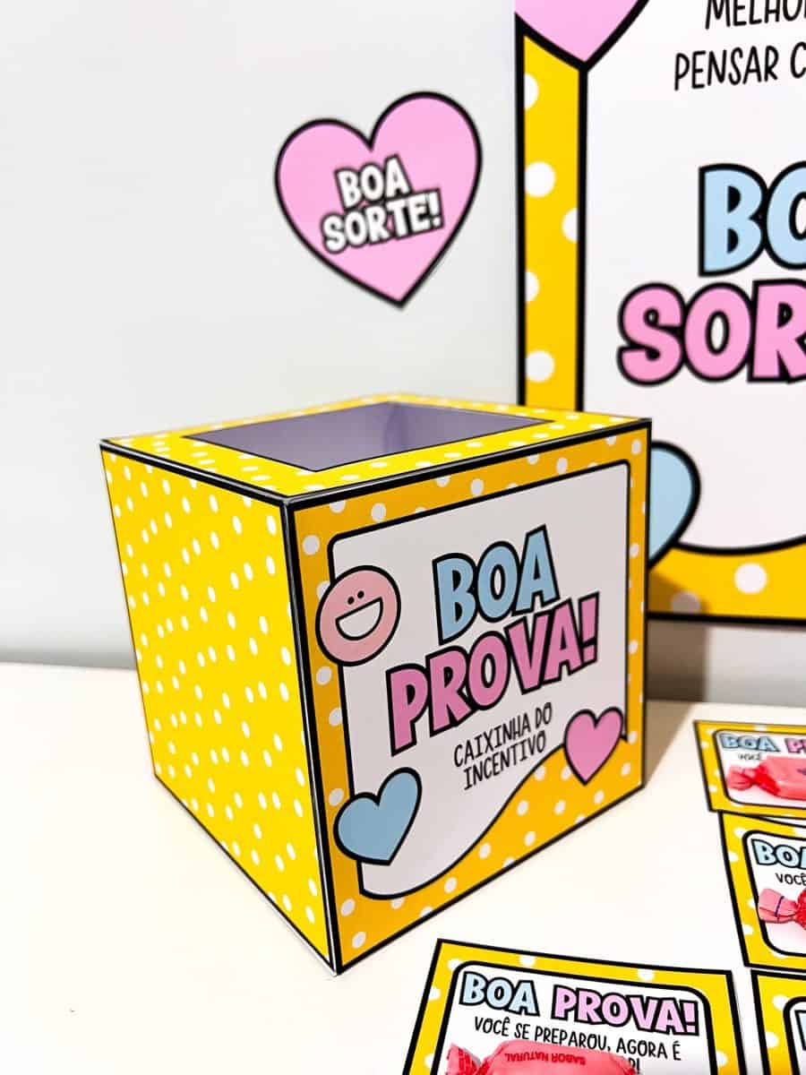 Kit Incentivo Boa Prova para Avaliações Escolares