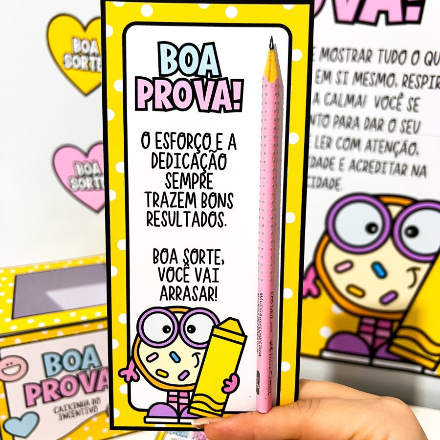 Kit Incentivo Boa Prova - Motivacional - Pedagogia de Ideias Kit Incentivo Boa Prova - Motivacional