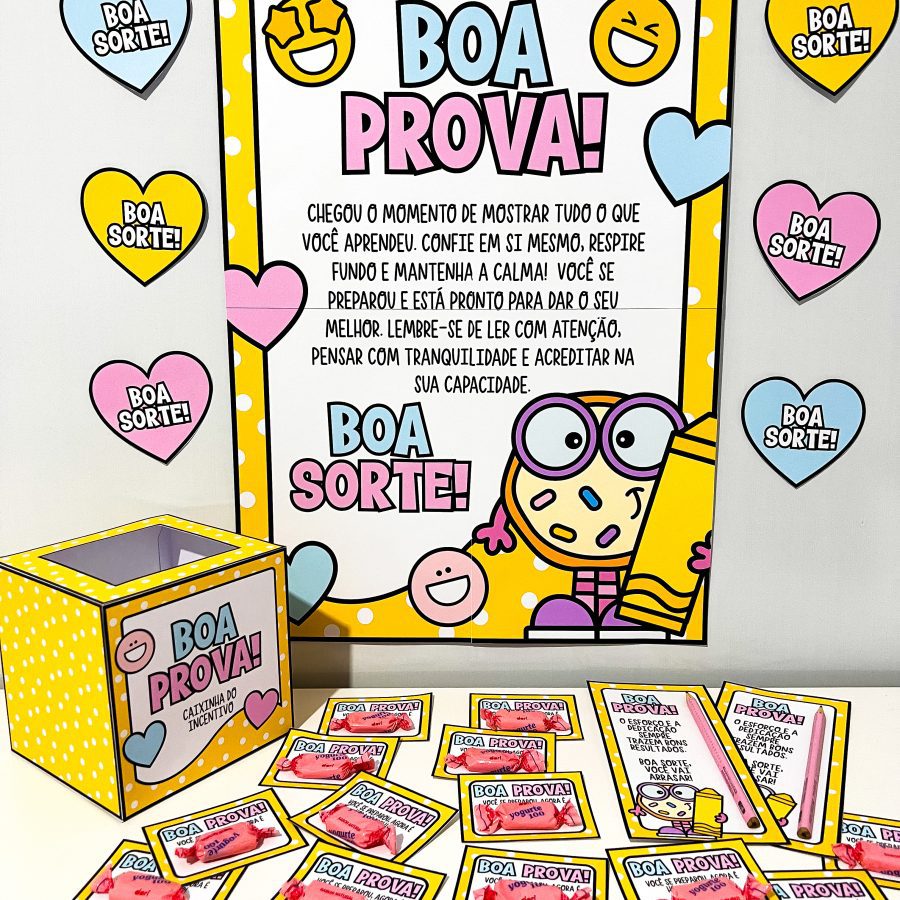 Kit Incentivo Boa Prova - Motivacional - Pedagogia de Ideias Kit Incentivo Boa Prova - Motivacional