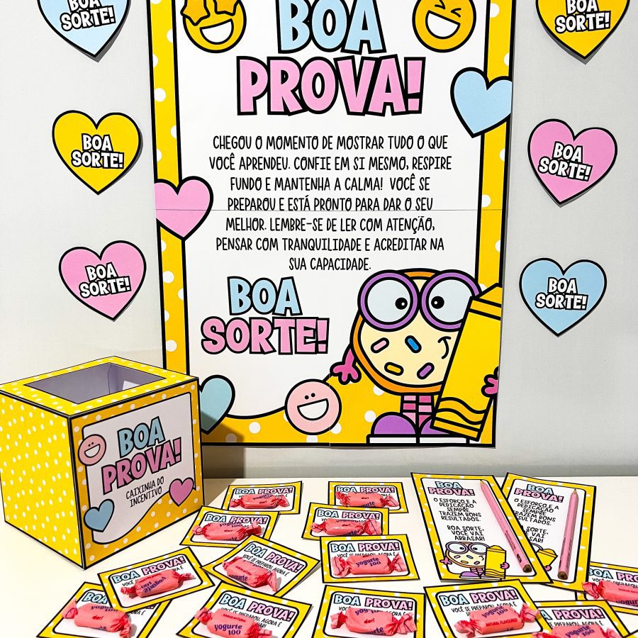 Kit Incentivo Boa Prova - Motivacional - Pedagogia de Ideias Kit Incentivo Boa Prova - Motivacional