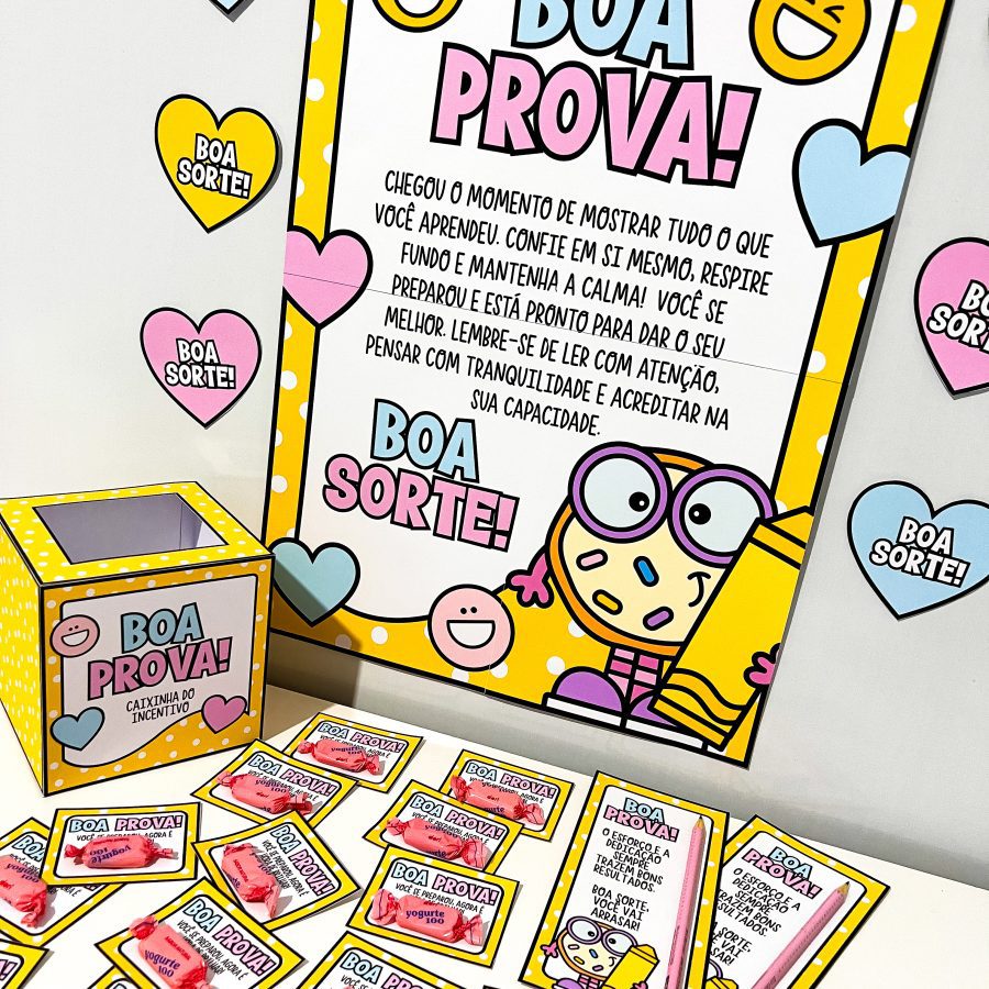 Kit Incentivo Boa Prova - Motivacional - Pedagogia de Ideias Kit Incentivo Boa Prova - Motivacional